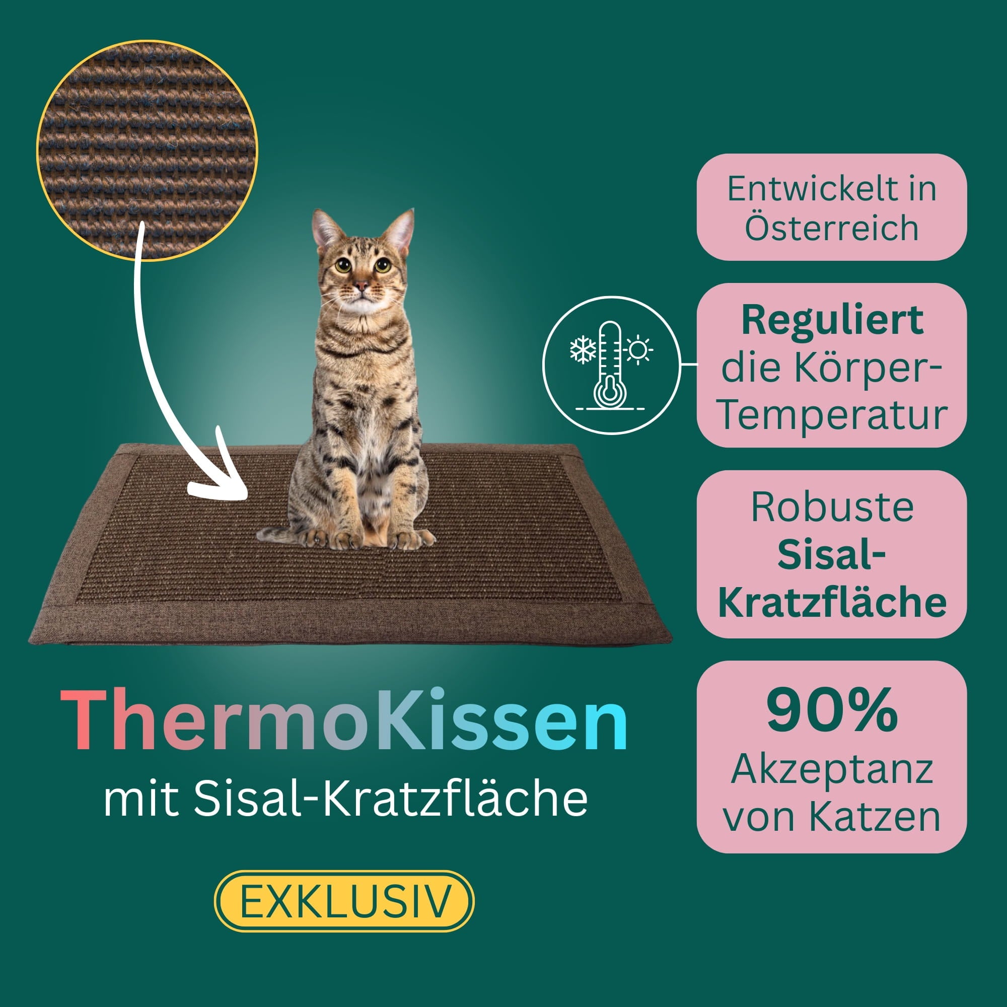 ThermoKissen mit Sisal