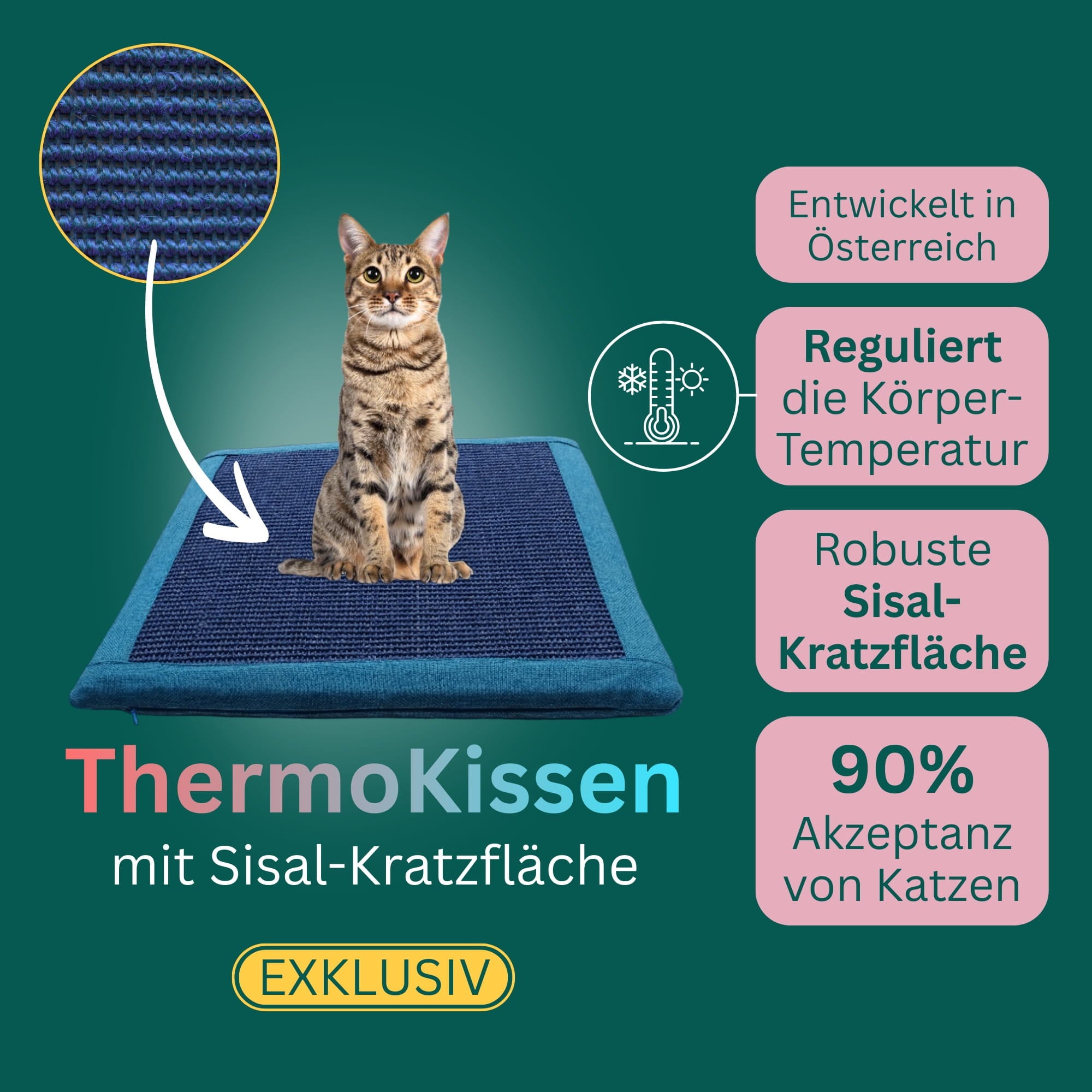 ThermoKissen mit Sisal