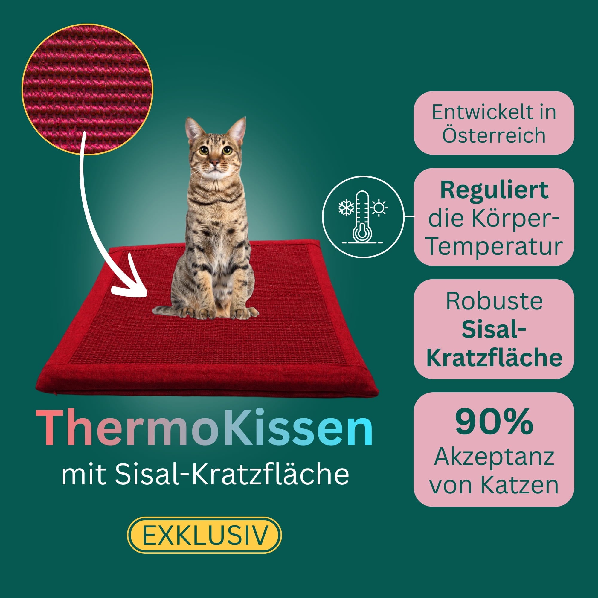 ThermoKissen mit Sisal