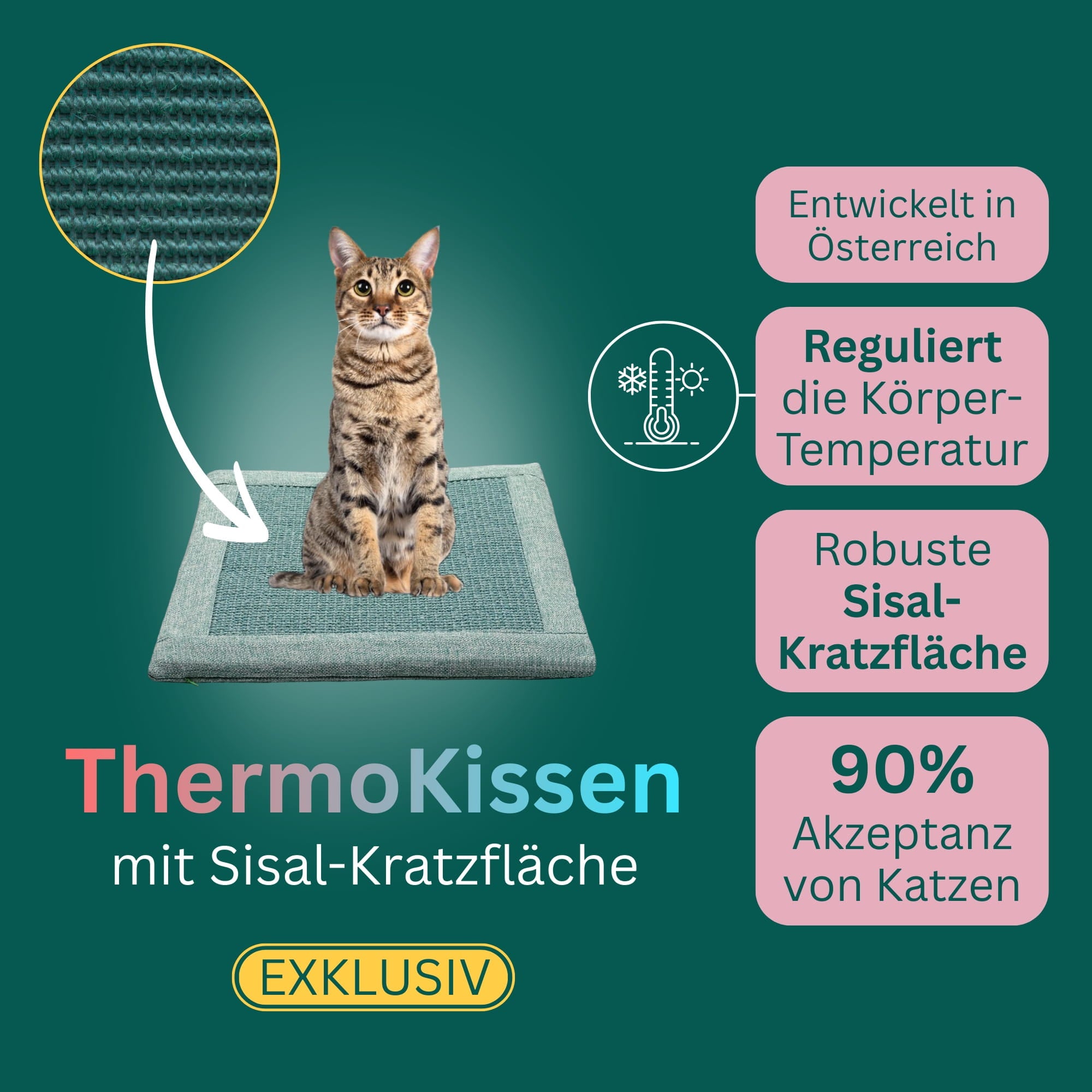 ThermoKissen mit Sisal