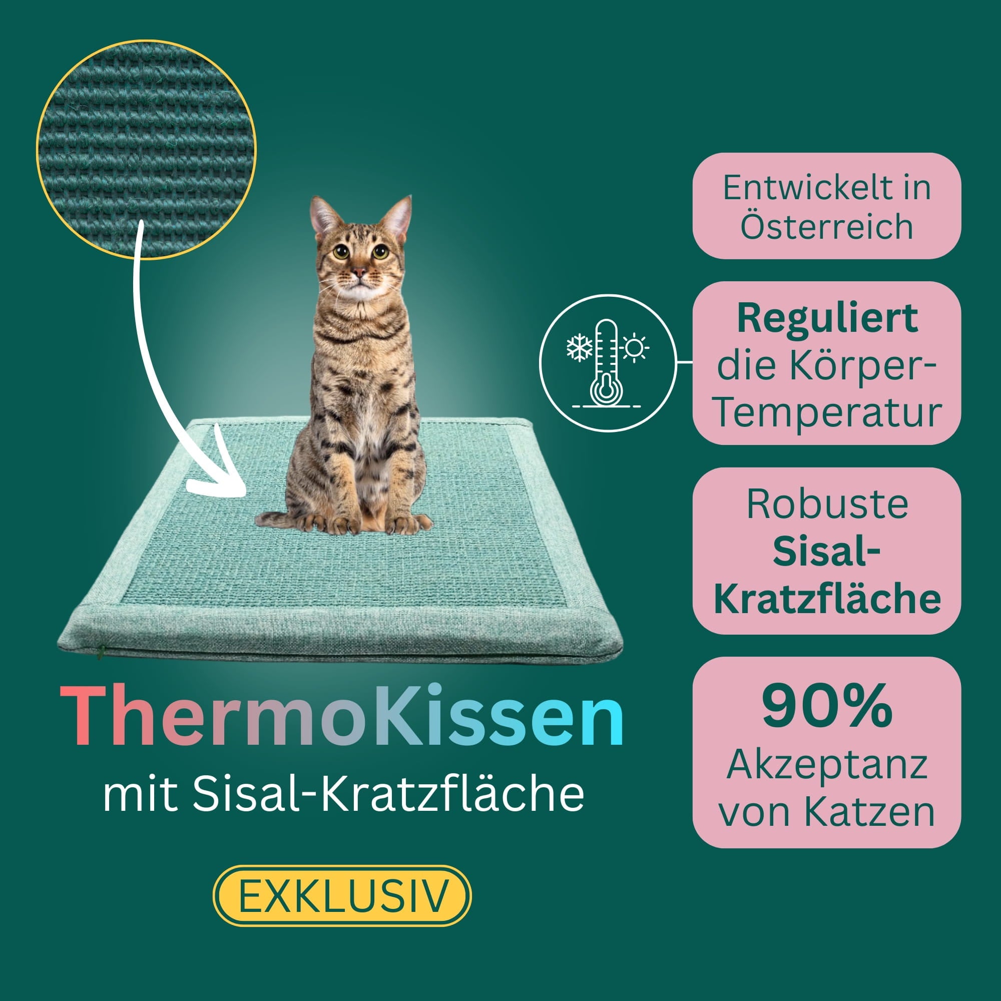 ThermoKissen mit Sisal