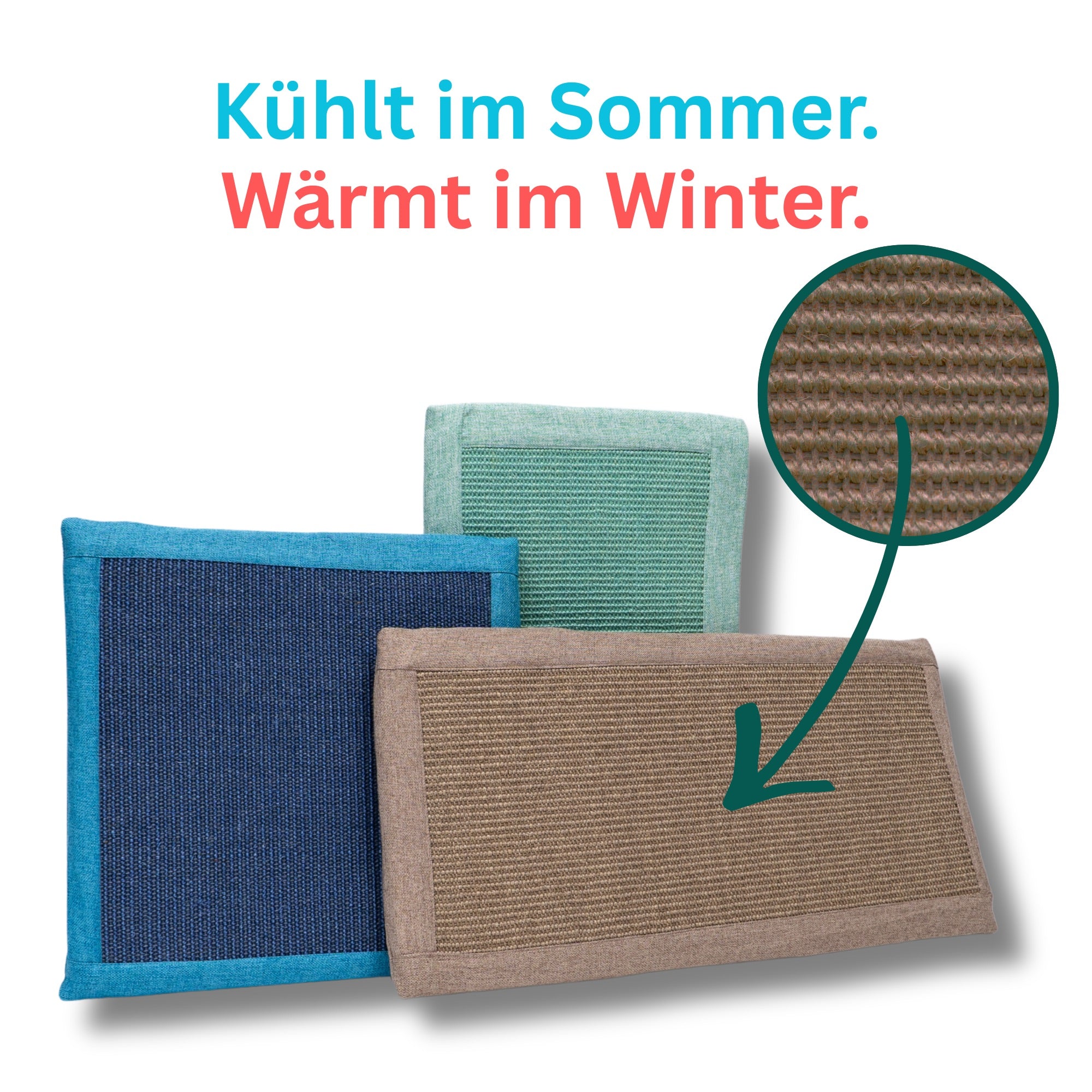 ThermoKissen mit Sisal