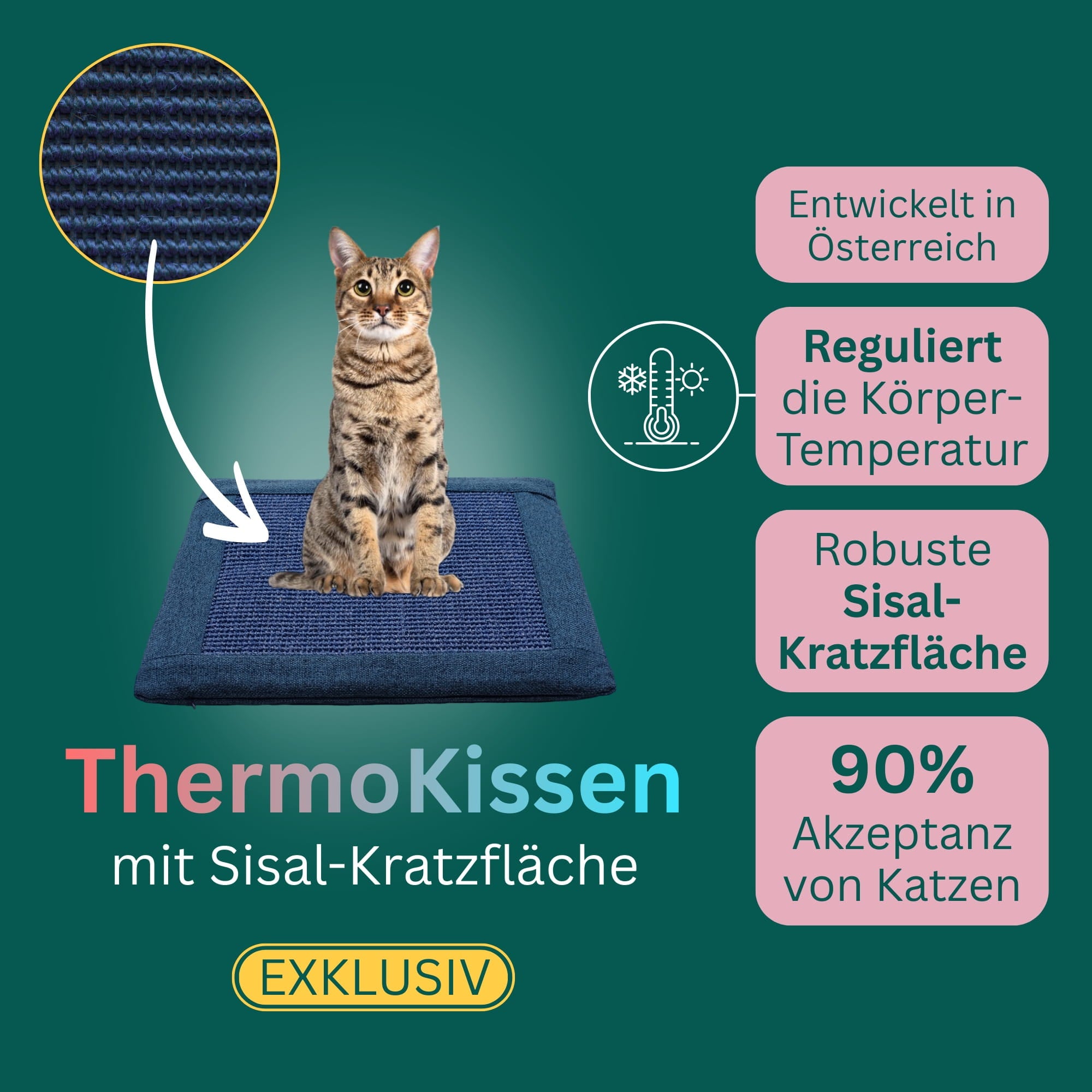 ThermoKissen mit Sisal