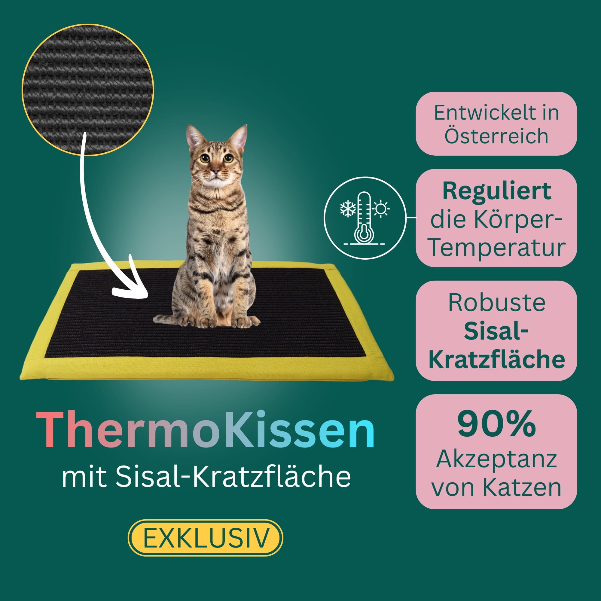 ThermoKissen mit Sisal